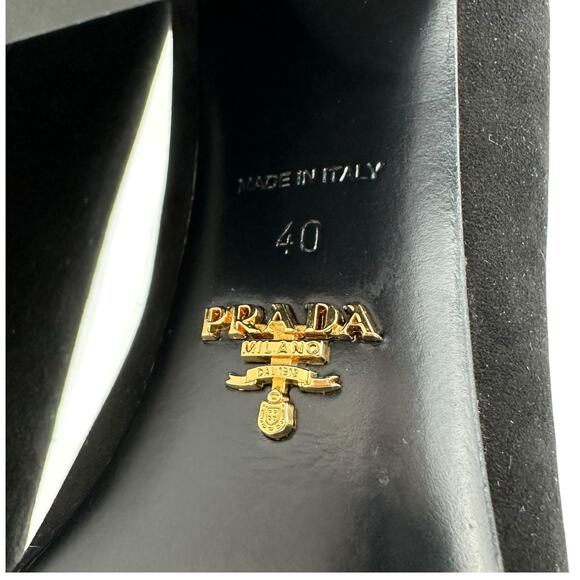 Prada Suede Button Pumps - Picture 8 of 8